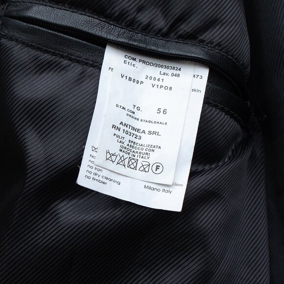 Vintage Prada Bomber Biker Leather Jacket for timeless style - Picture 9 of 9